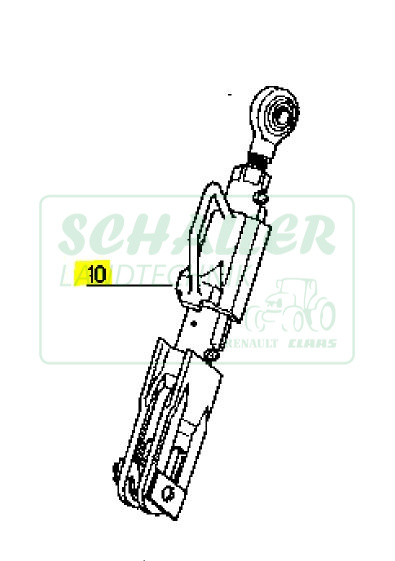 Hubstrebe für 75-14 bis 90-34 MX, LS, RS, TX, TS und Ceres 85,95,330,340