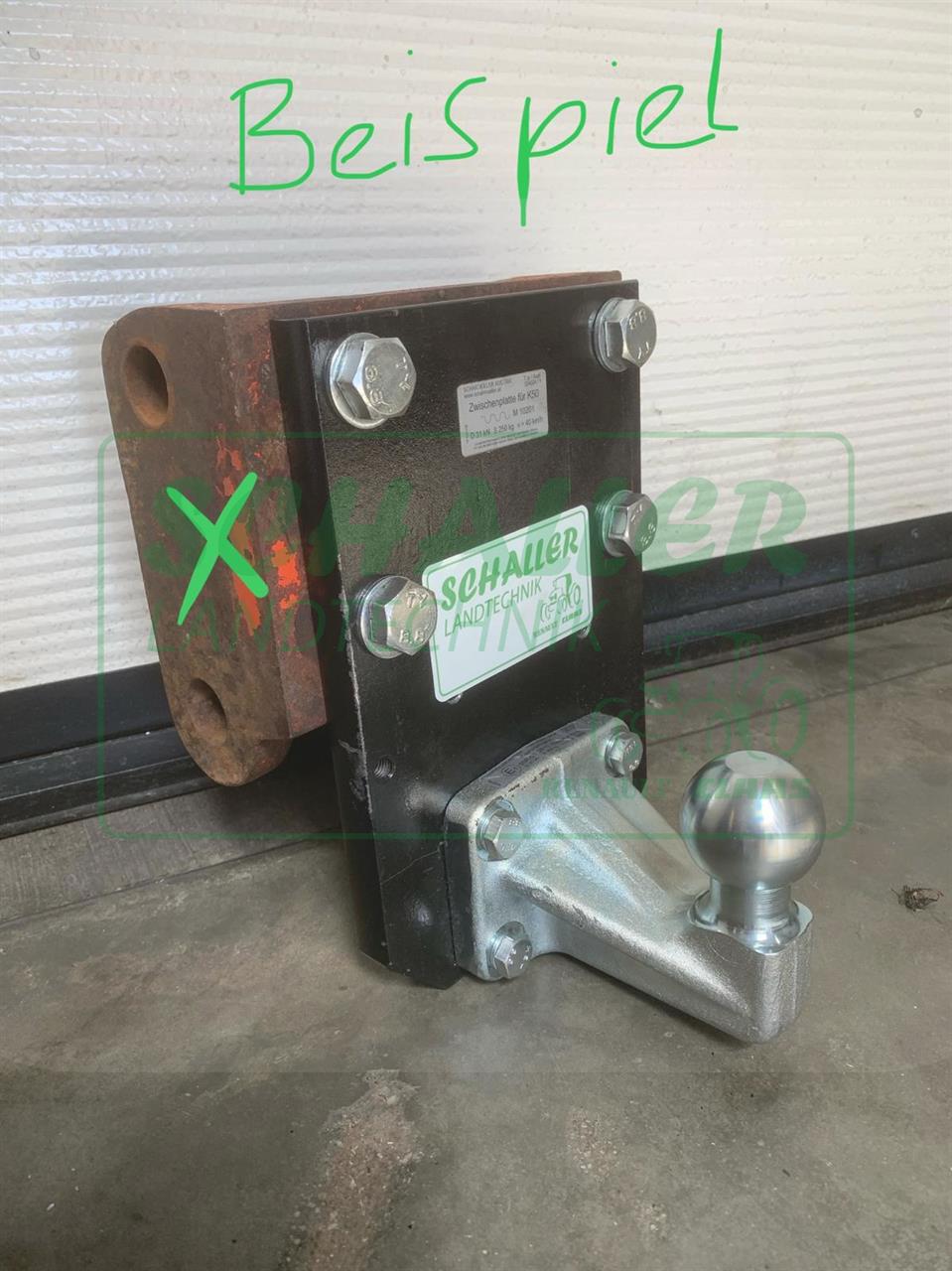 Anhänge-Kupplung für PKW Anhänger K50 Renault "Flansch-System 140x80mm"