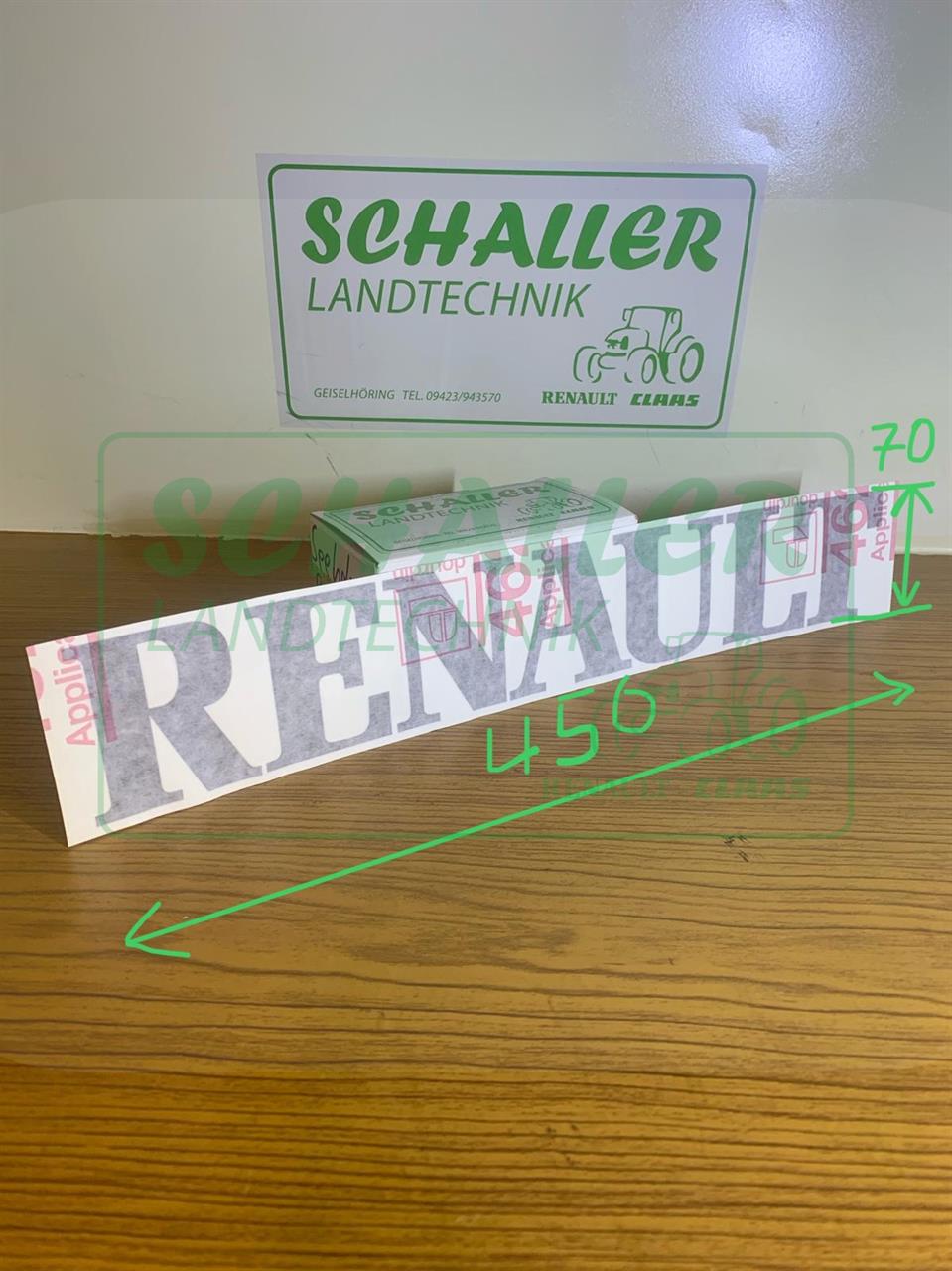 Aufkleber RENAULT - schwarz große Ausführung