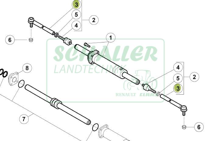 Spurstangenkopf für ungefederte VA Ares, Atles, Arion, Celtis