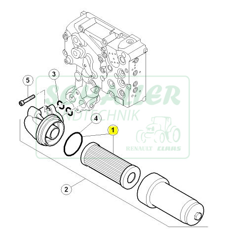 Hydraulik-Druckfilter Arion/Axion LS