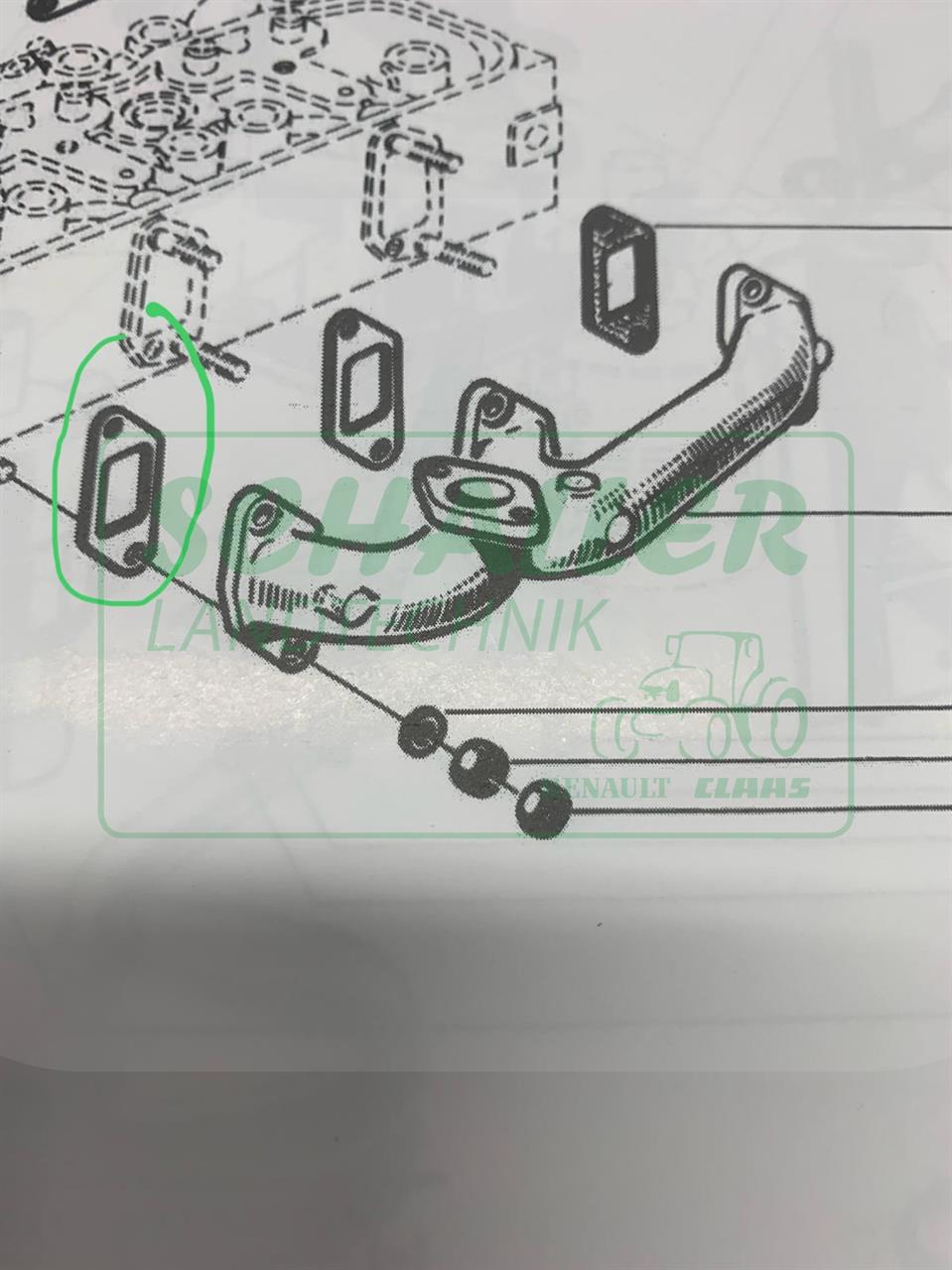 Krümmer-Dichtung Abgas Alfa Motor Super 4, 5D, R55, R57, R88