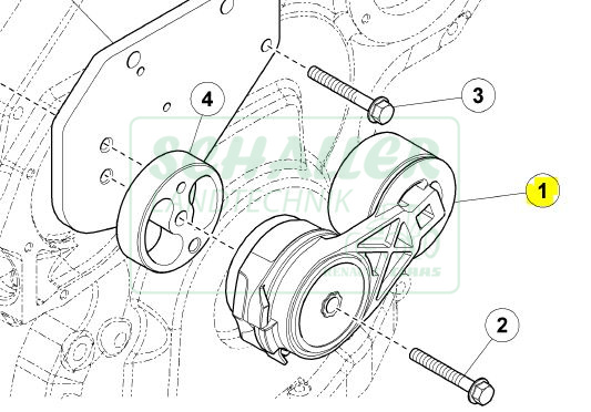 Riemenspanner Ares,Celtis, Arion, Axion..u.a. John Deere DPS Motor