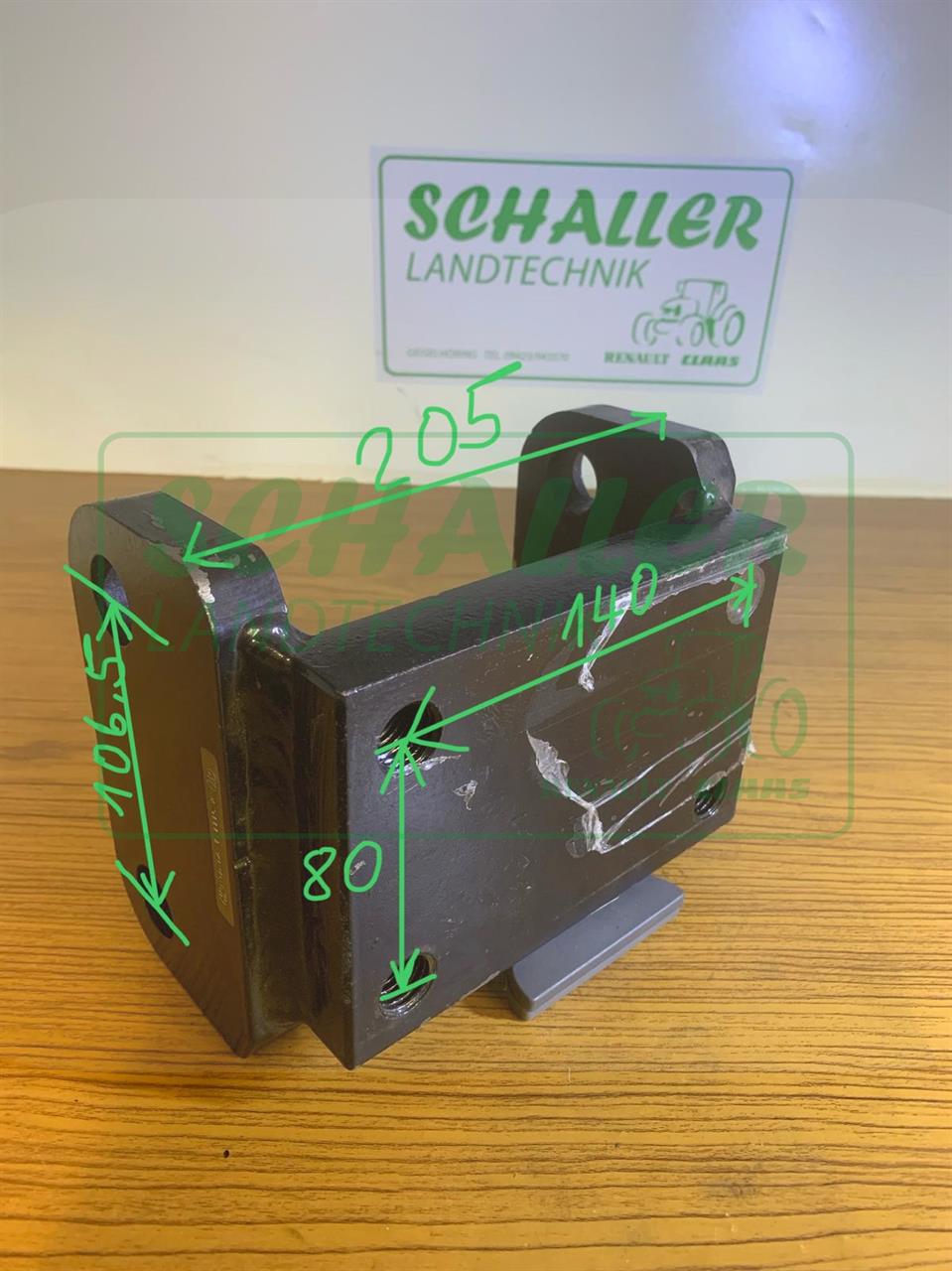 Anhänge-Kupplungs-Konsole für S-Serie/LS/RS/MX/TX/TS bis 75-34 ; Innenbreite 205mm