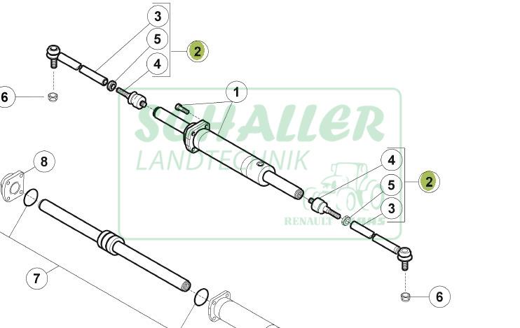 Spurstangen- Gelenk für ungefederte VA Ares, Atles, Arion, Celtis
